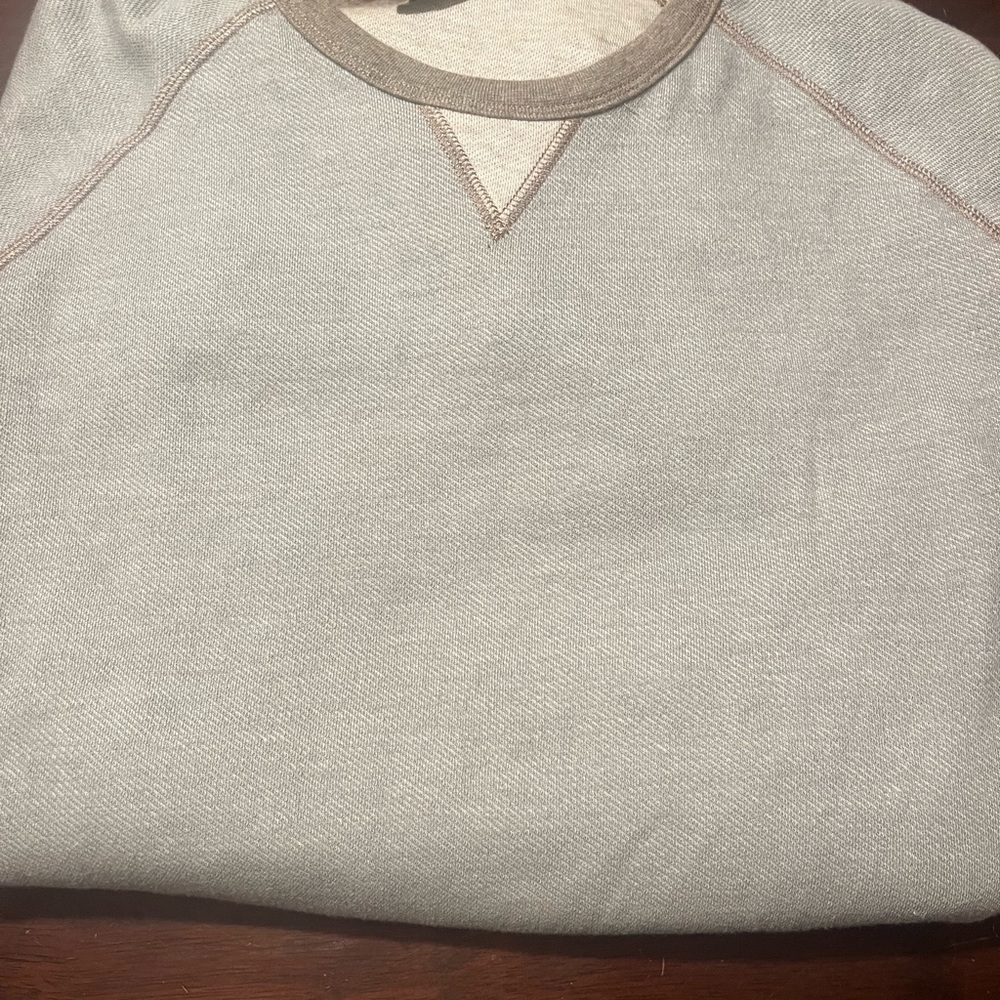 Tommy Bahama men’s  Reversible Long sleeve shirt. Taupe and light beige.  2xl